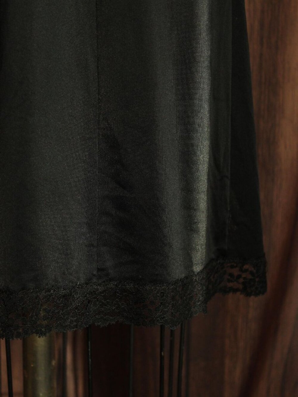 Vintage 1960s Black Full Slip, Caresse Lingerie Combine Girdle Corselette Bodice - Picture 14 of 14